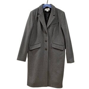 Charcoal Gray Wool Coat, Liz Claiborne
